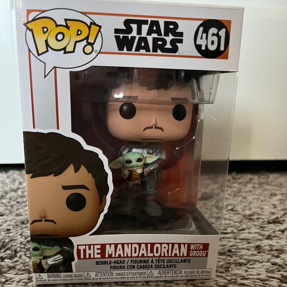 The Mandalorian with the Child Star Wars Funko Pop